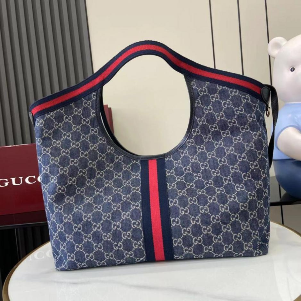 BORSA SHOPPER GIGLIO GRANDE GUCCI