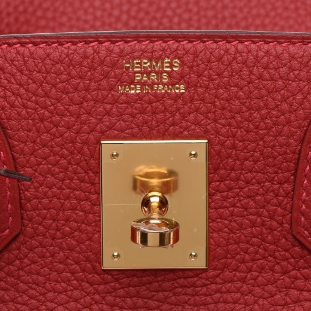 BORSA HERMÈS BIRKIN 30 CON FERRAMENTA ORO ROSSA