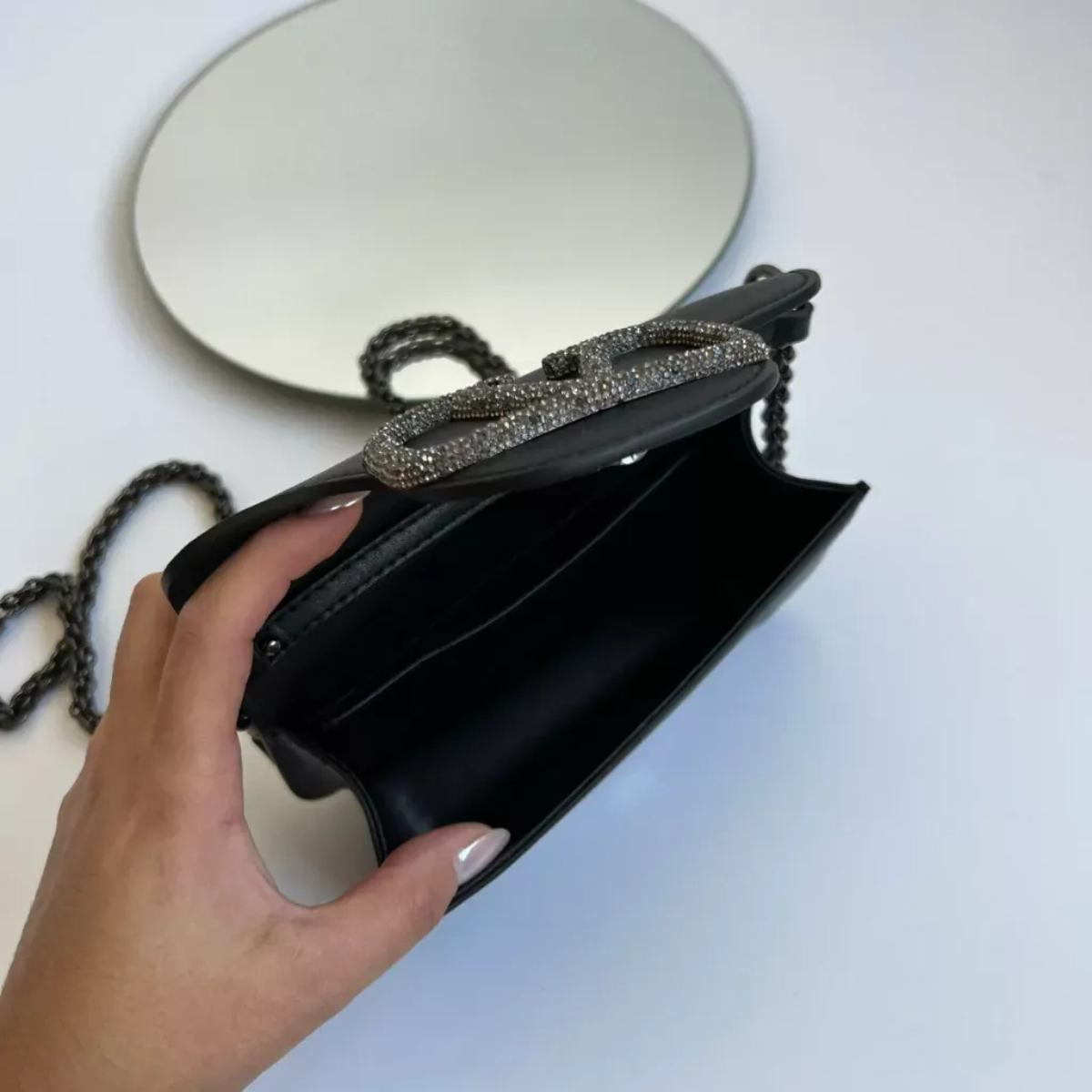 VALENTINO GARAVANI LOCÒ BORSA A TRACOLLA PICCOLA CON LOGO GIOIELLO