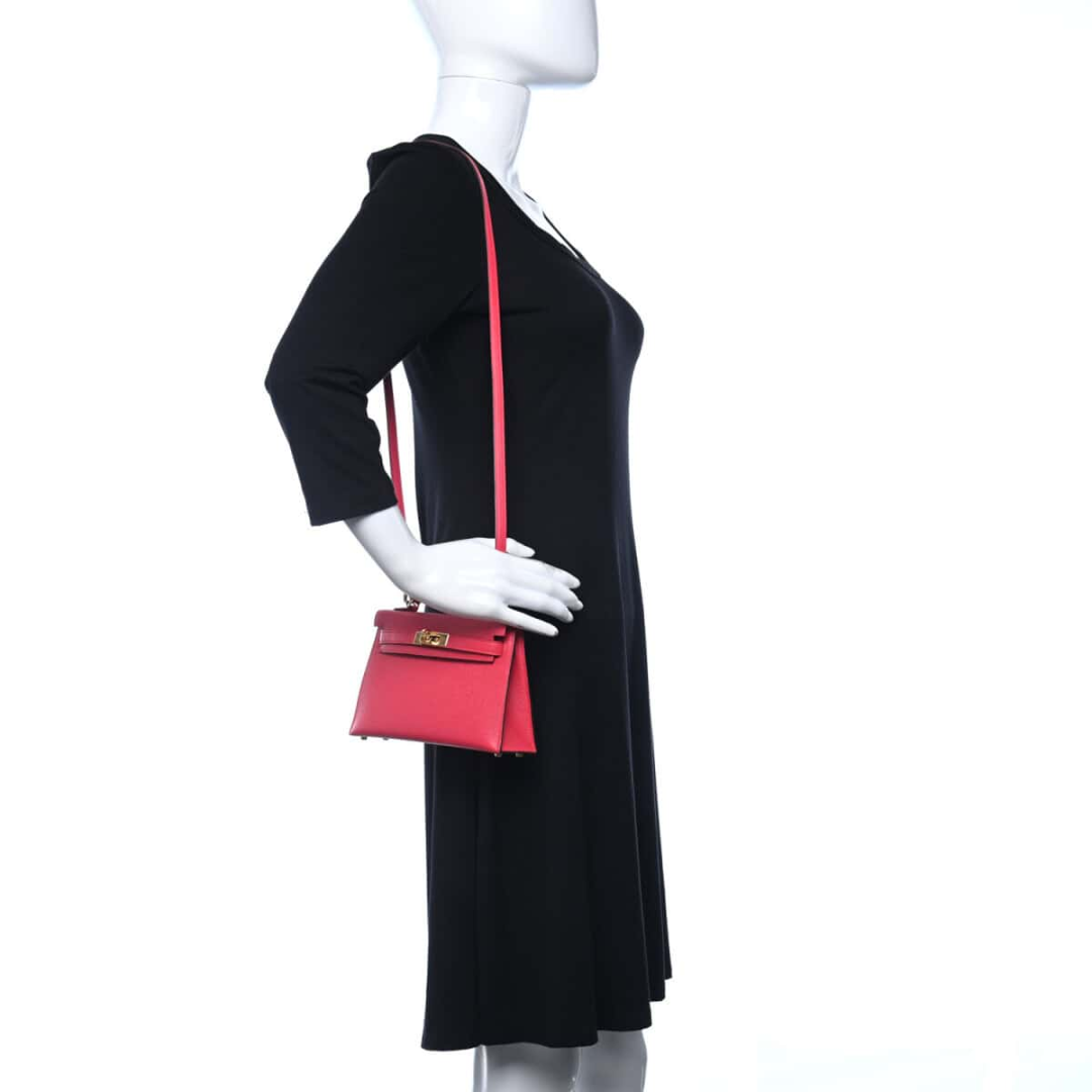 BORSA HERMÈS KELLY 20 CON FERRAMENTA ORO ROSA