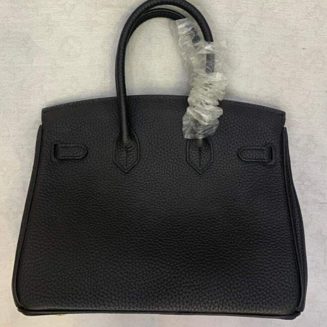 BORSA HERMÈS BIRKIN 25 CON FERRAMENTA ORO NERA