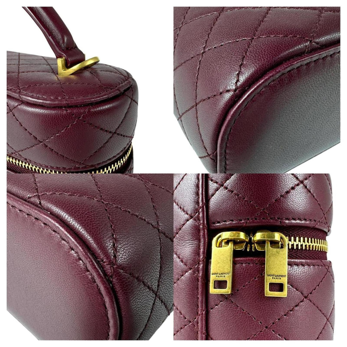 BORSA DA BAGNO YVES SAINT LAURENT GABY IN PELLE DI AGNELLO