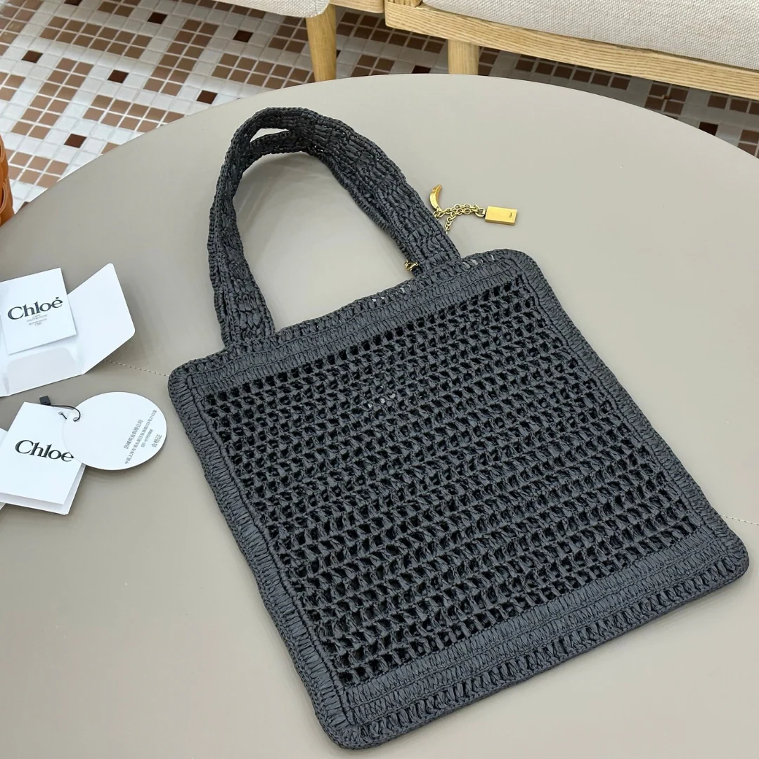 BORSA CHLOÉ SUMMER BANANA IN RAFIA