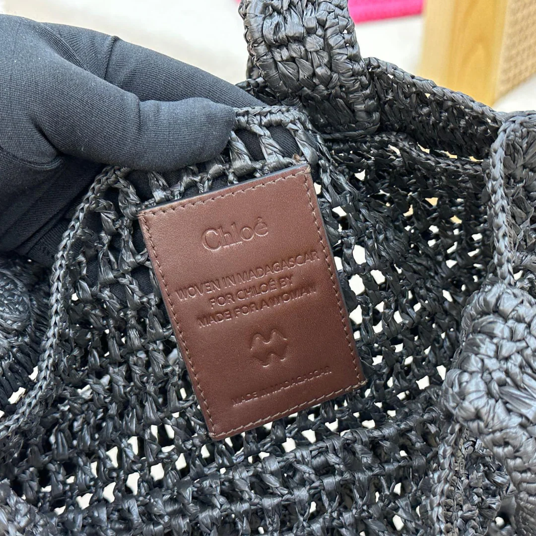 BORSA CHLOÉ SUMMER BANANA IN RAFIA