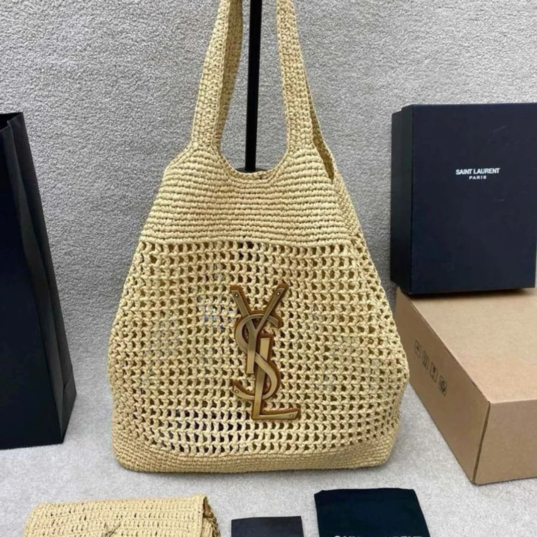 BORSA ICARE YVES SAINT LAURENT IN RAFIA