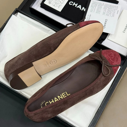 CHANEL 25 BALLERINE E CAVIALE BORDEAUX SET