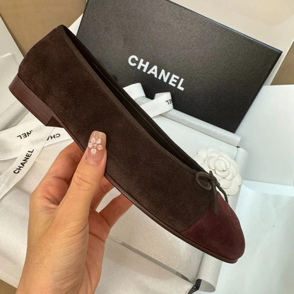 CHANEL 25 BALLERINE E CAVIALE BORDEAUX SET