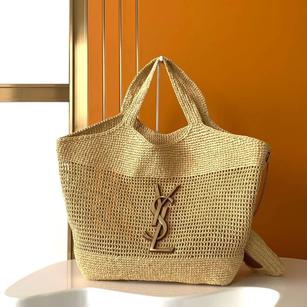 BORSA ICARE YVES SAINT LAURENT IN RAFIA
