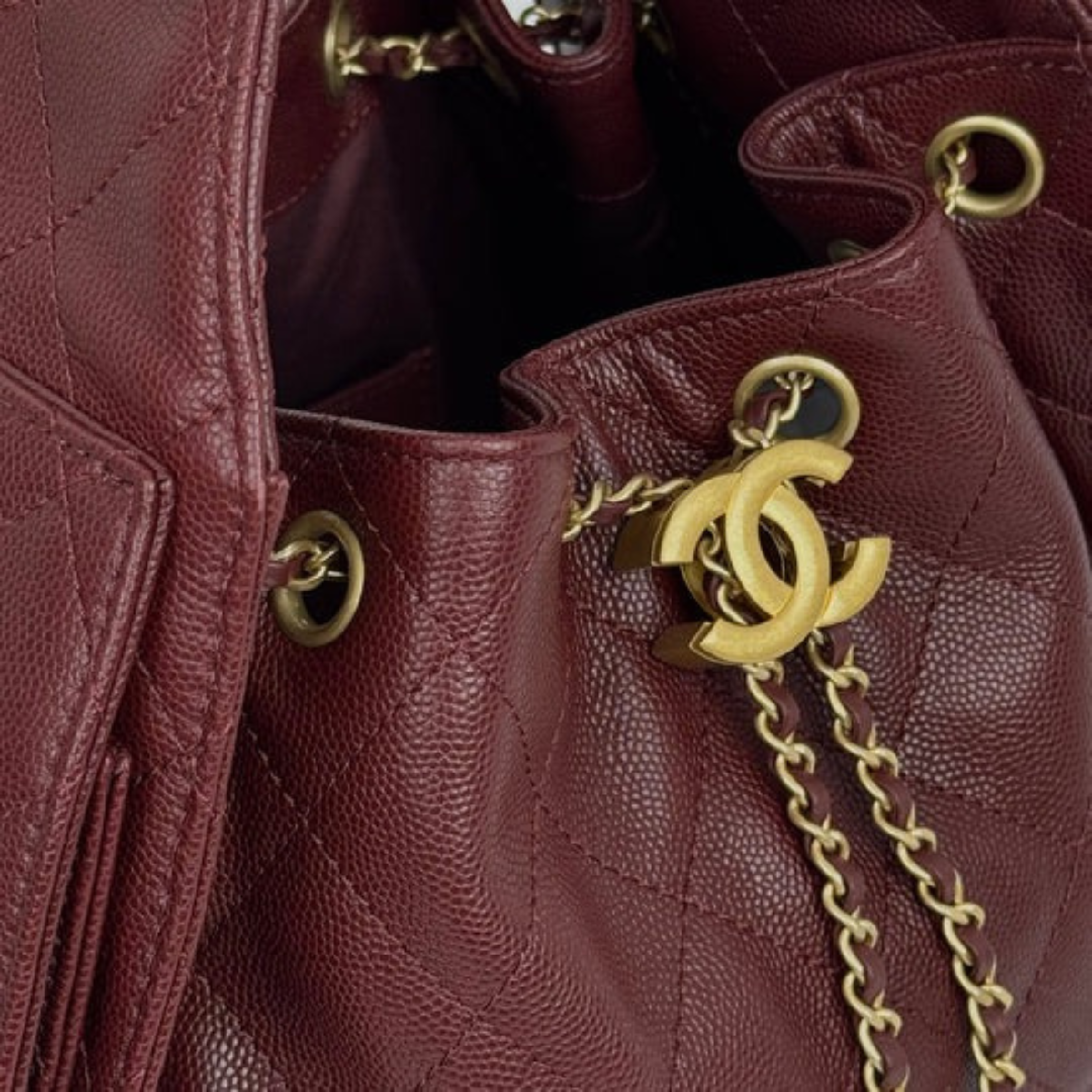 CHANEL 25 BALLERINE E CAVIALE BORDEAUX SET