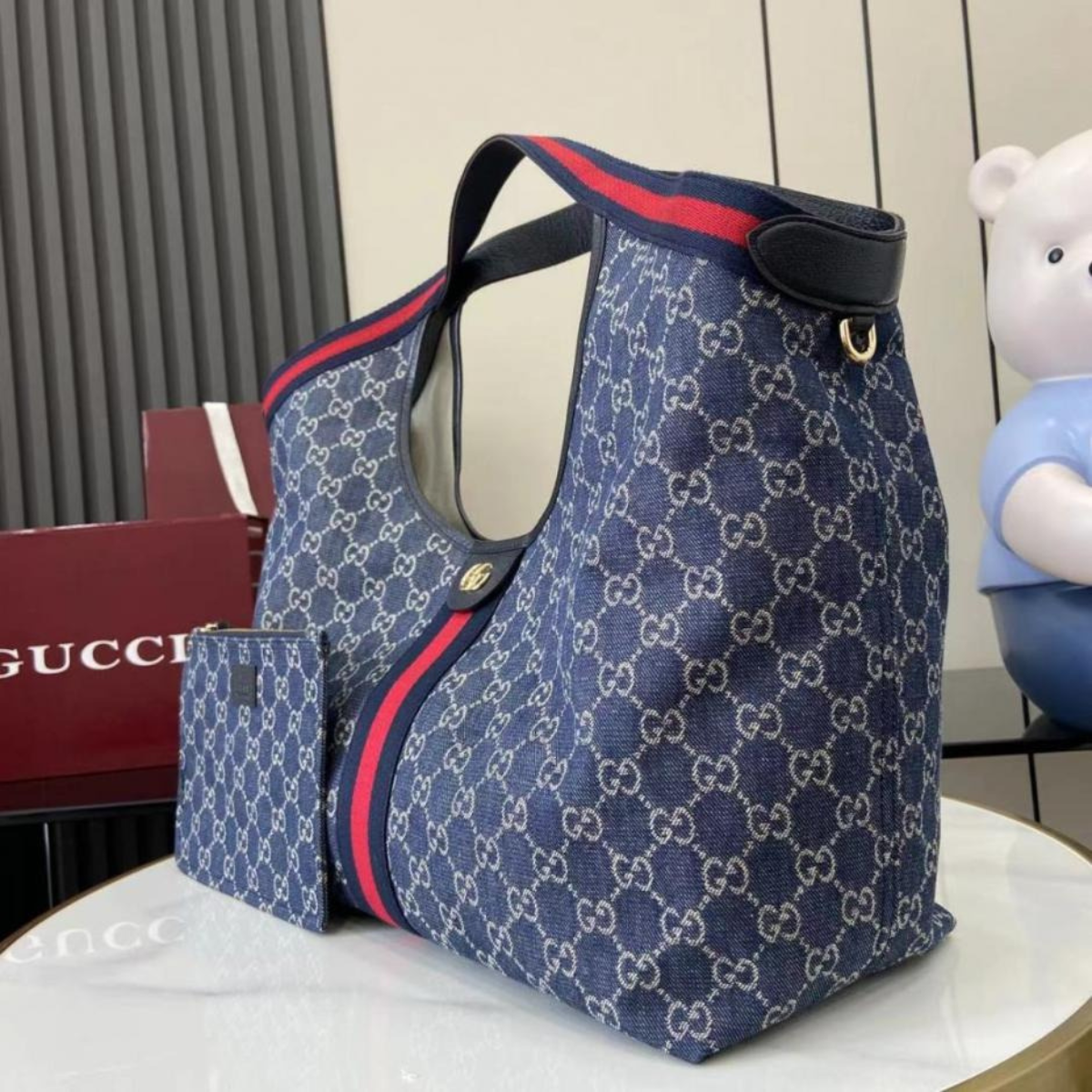 BORSA SHOPPER GIGLIO GRANDE GUCCI