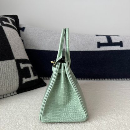 HERMÈS KELLY 28 VERT D'EAU ALLIGATOR – EDIZIONE LIMITATA