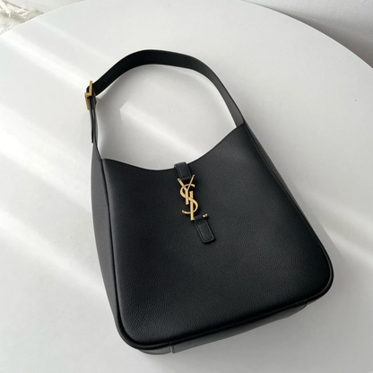 YVES SAINT LAURENT LE 5 À 7 BEA – BORSA IN PELLE GRANATA PREGIATA