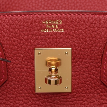 BORSA HERMÈS BIRKIN 30 CON FERRAMENTA ORO ROSSA