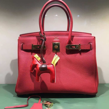 BORSA HERMÈS BIRKIN 30 CON FERRAMENTA ORO ROSSA