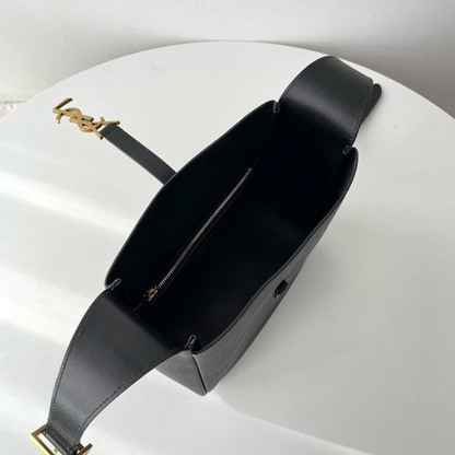 YVES SAINT LAURENT LE 5 À 7 BEA – BORSA IN PELLE GRANATA PREGIATA