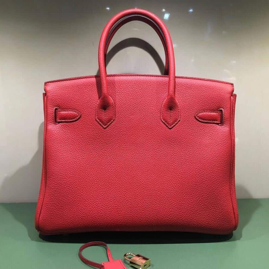 BORSA HERMÈS BIRKIN 30 CON FERRAMENTA ORO ROSSA