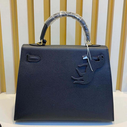 BORSA HERMÈS KELLY 28 CON FERRAMENTA ORO IN NERO