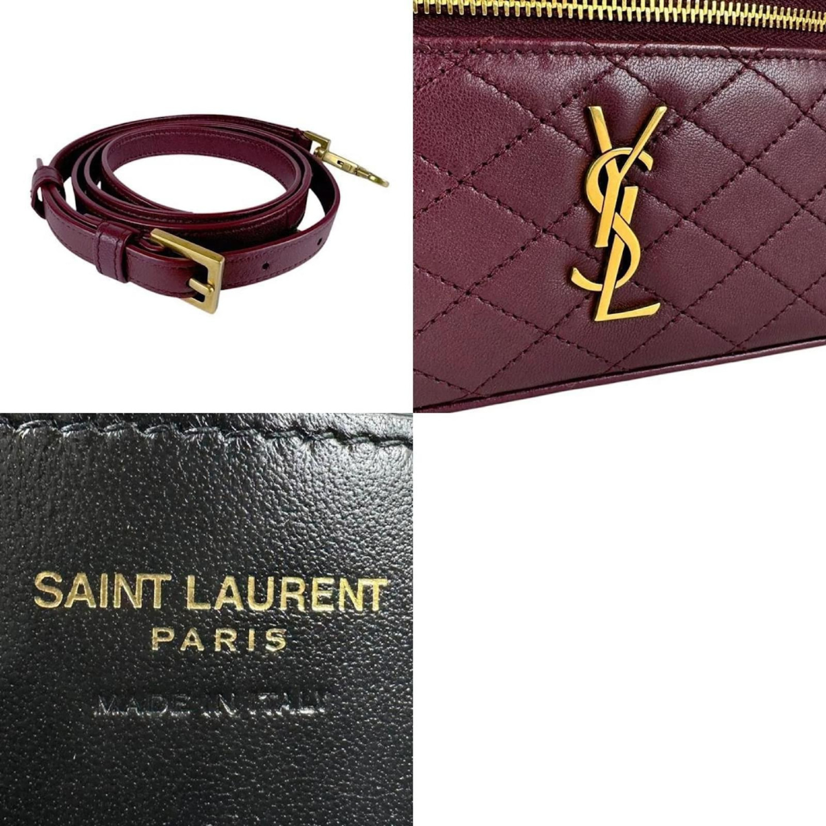 BORSA DA BAGNO YVES SAINT LAURENT GABY IN PELLE DI AGNELLO
