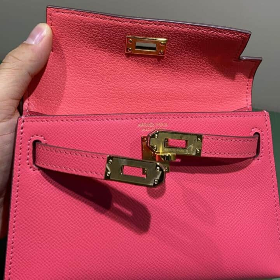 BORSA HERMÈS KELLY 20 CON FERRAMENTA ORO ROSA