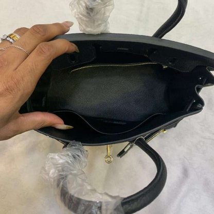 BORSA HERMÈS BIRKIN 25 CON FERRAMENTA ORO NERA