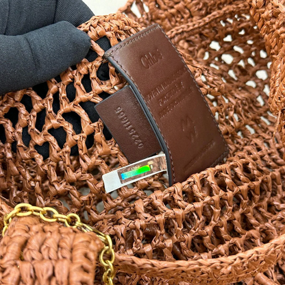 BORSA CHLOÉ SUMMER BANANA IN RAFIA