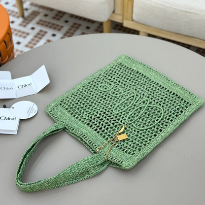 BORSA CHLOÉ SUMMER BANANA IN RAFIA