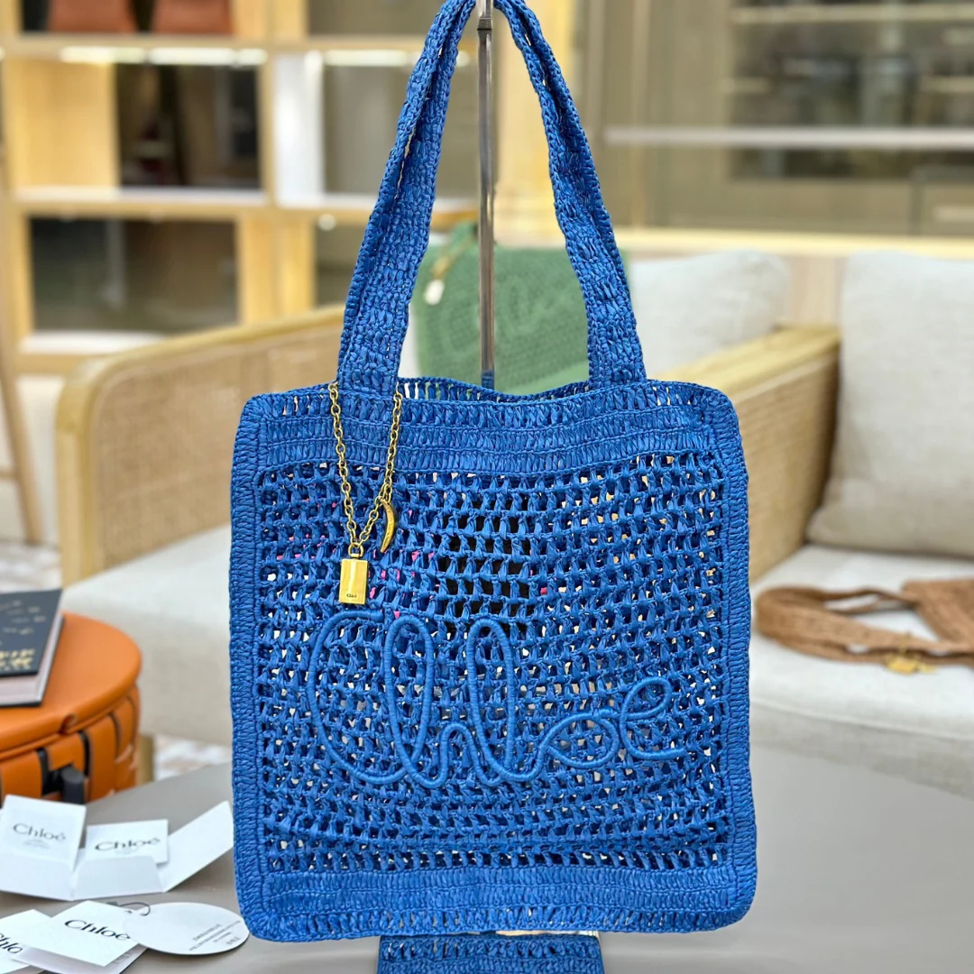 BORSA CHLOÉ SUMMER BANANA IN RAFIA